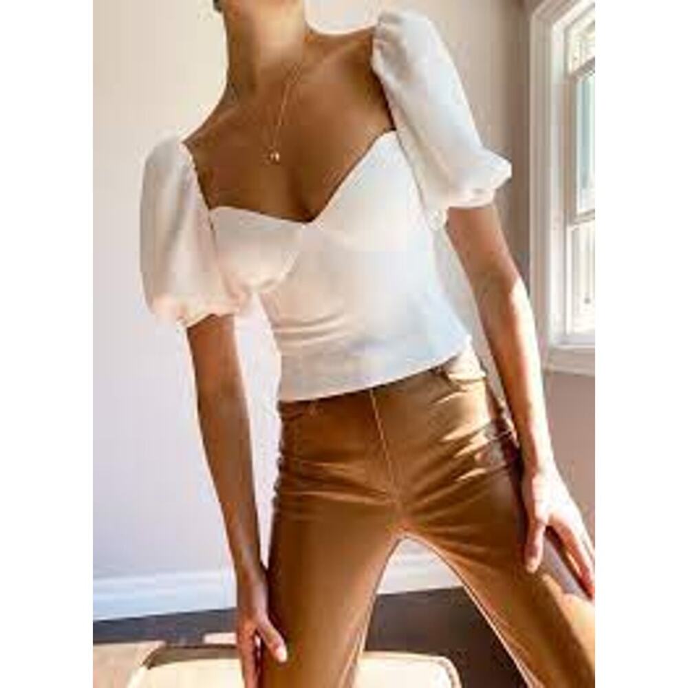 Wilfred Novella Short sleeve Blouse Puff-sleeve Prairie Blouse